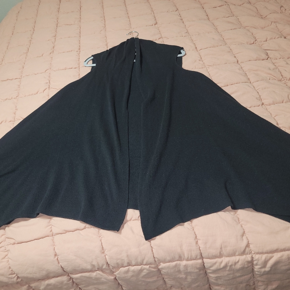 Plus Drape Cardigan Vest